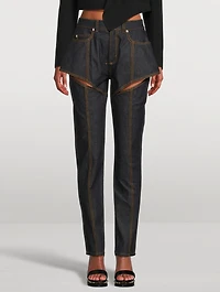 Slashed Slim Jeans