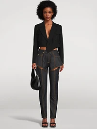 Slashed Slim Jeans