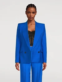 Double-Breasted Wool Blazer