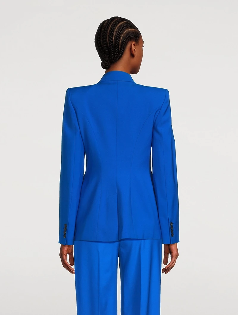 Double-Breasted Wool Blazer