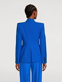 Double-Breasted Wool Blazer