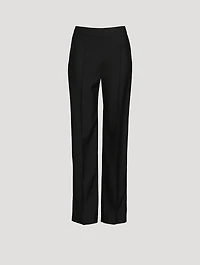 Low-Rise Wool Trousers