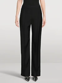 Low-Rise Wool Trousers