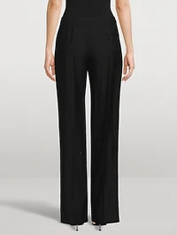 Low-Rise Wool Trousers