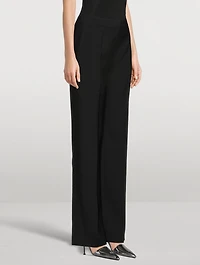 Low-Rise Wool Trousers