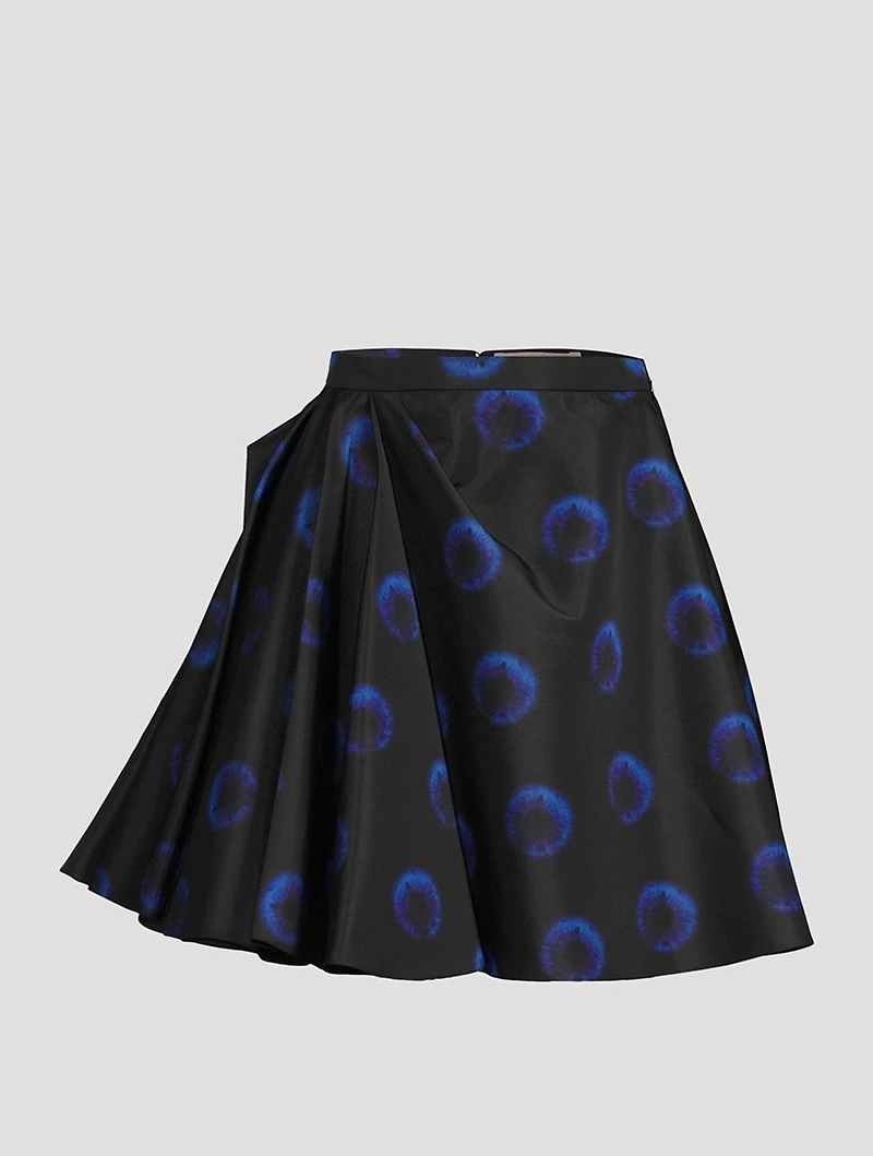 Polyfaille Mini Skirt Iris Print
