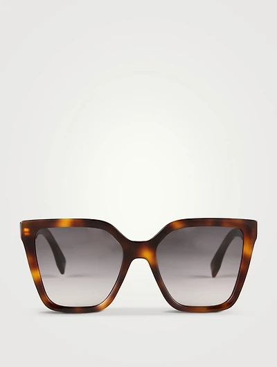 Lettering Square Sunglasses