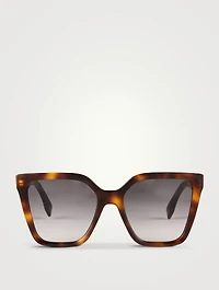 Lettering Square Sunglasses