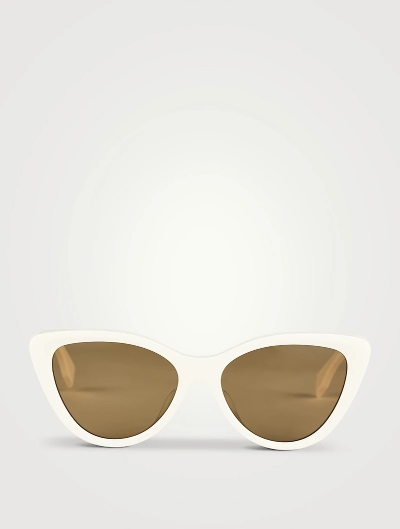 Lettering Cat Eye Sunglasses