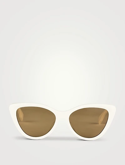 Lettering Cat Eye Sunglasses