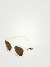 Lettering Cat Eye Sunglasses