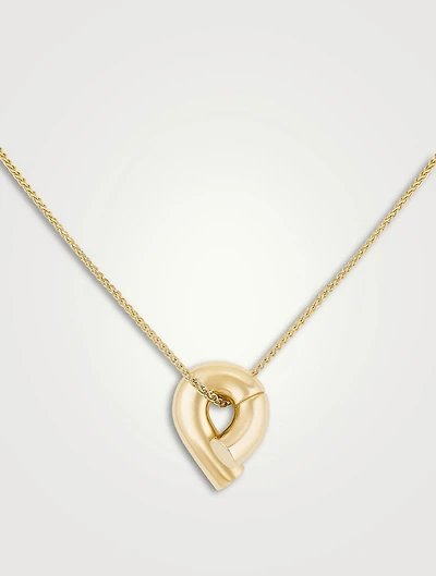 Mini Oera 18K Gold Pendant Necklace
