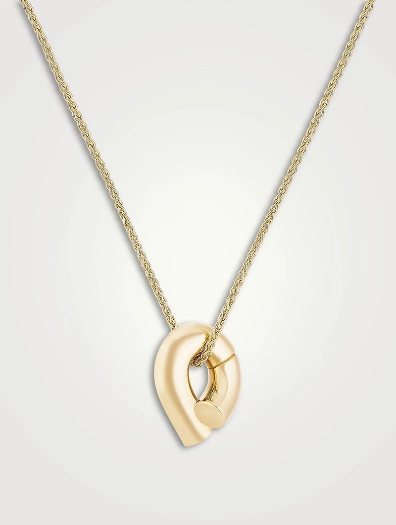 Mini Oera 18K Gold Pendant Necklace