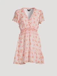 Giannina Silk Dress Floral Paisley Print