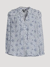 Margret Silk Blouse Floral Paisley Print