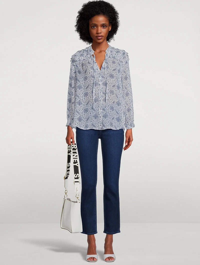 Margret Silk Blouse Floral Paisley Print