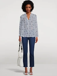 Margret Silk Blouse Floral Paisley Print