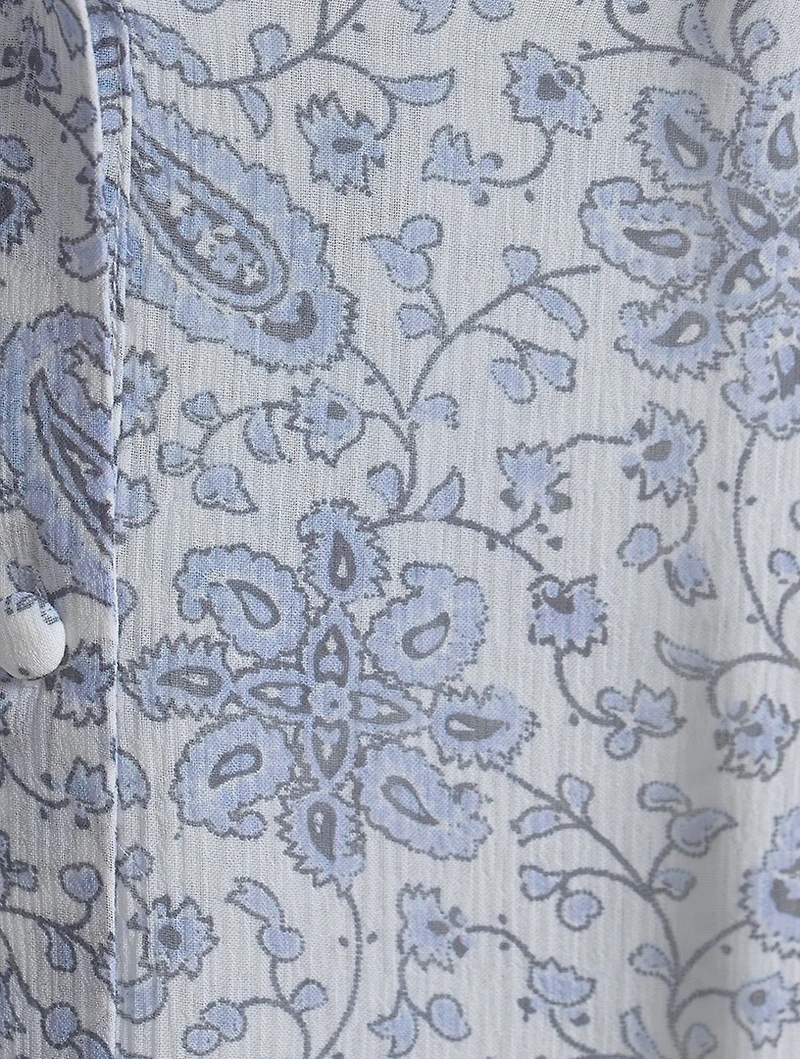 Margret Silk Blouse Floral Paisley Print