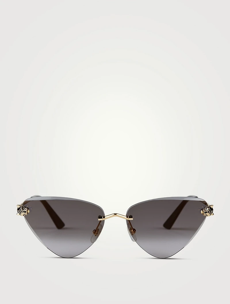 Panthère De Cartier Cat Eye Sunglasses