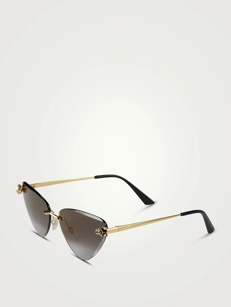 Panthère De Cartier Cat Eye Sunglasses