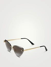 Panthère De Cartier Cat Eye Sunglasses