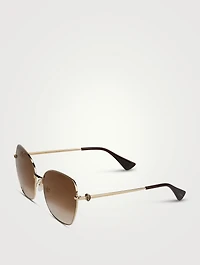 Signature C De Cartier Butterfly Sunglasses