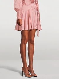 Adriana Crystal Satin Mules