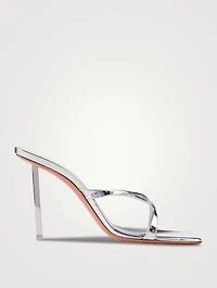 Adriana Mirror Leather Mules