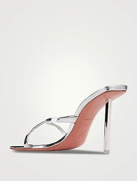 Adriana Mirror Leather Mules
