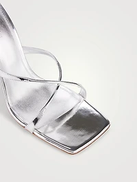 Adriana Mirror Leather Mules