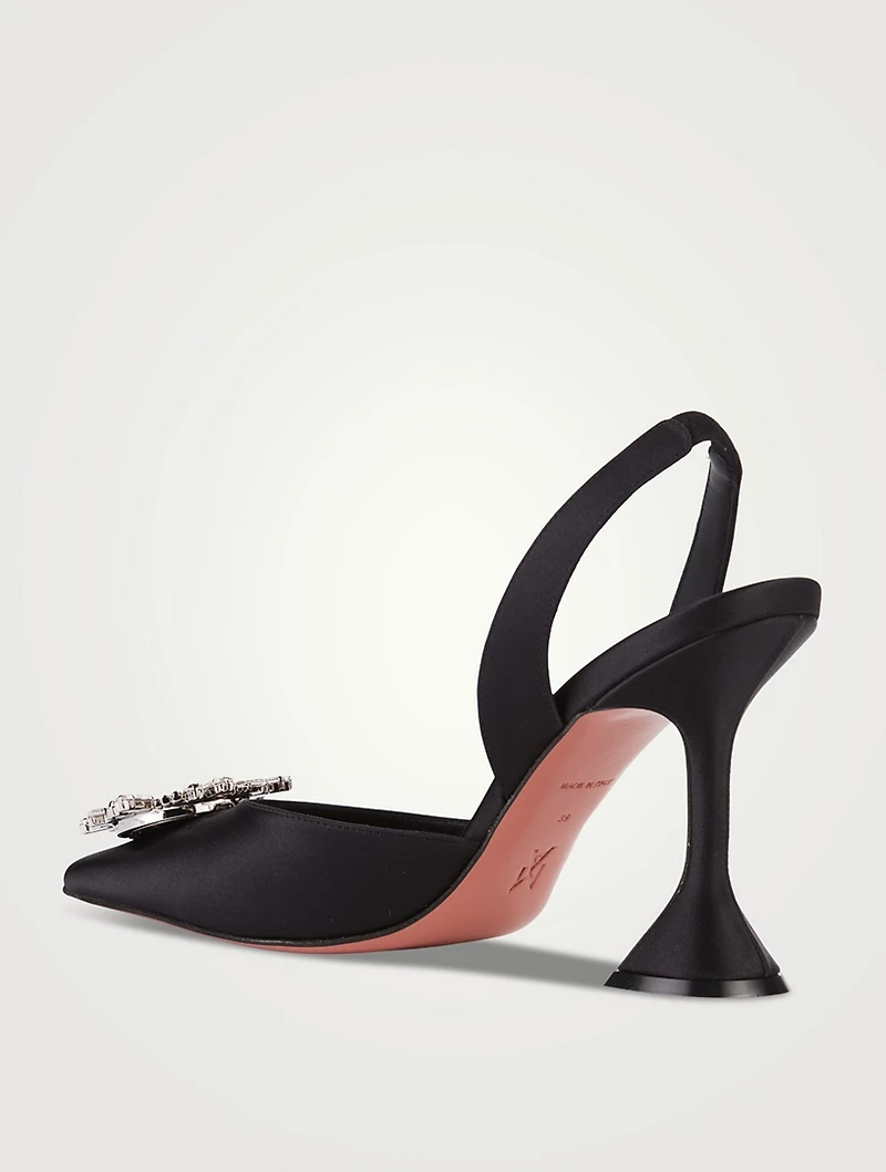 Begum Satin Slingback Pumps