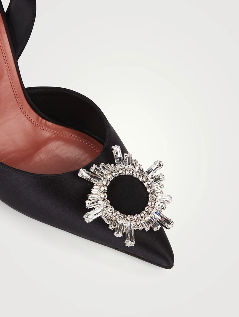 Begum Satin Slingback Pumps