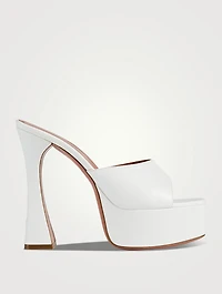 Dalida Leather Platform Mules