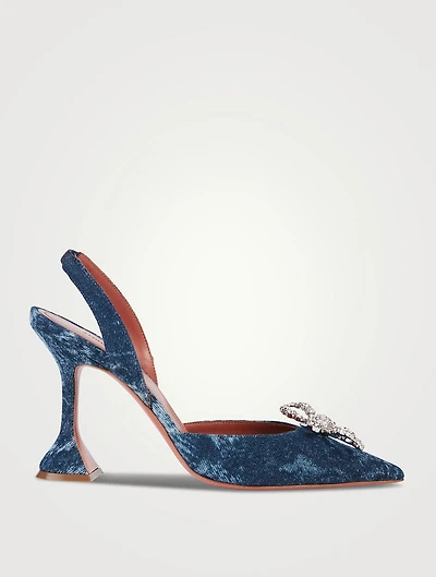 Rosie Denim Slingback Pumps