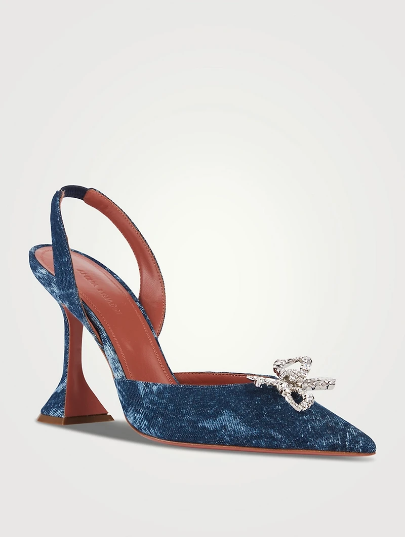 Rosie Denim Slingback Pumps