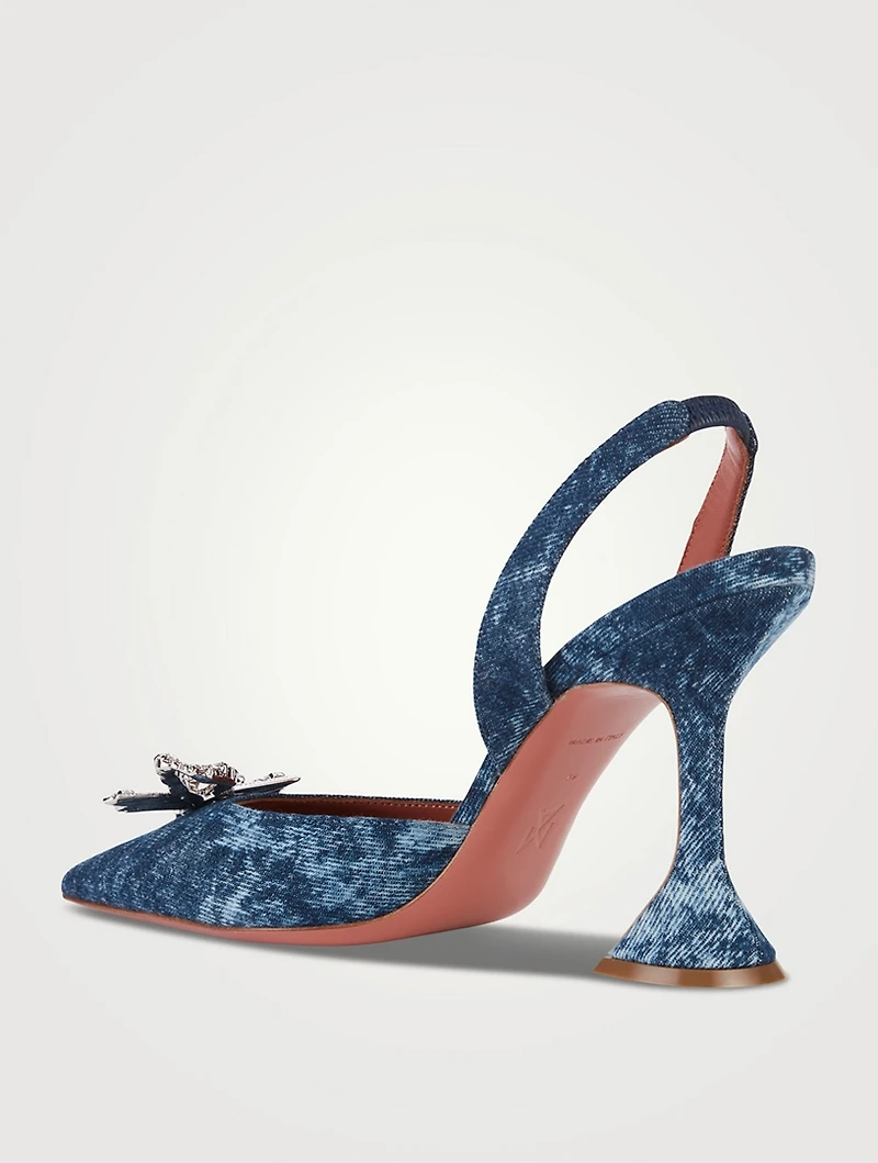 Rosie Denim Slingback Pumps