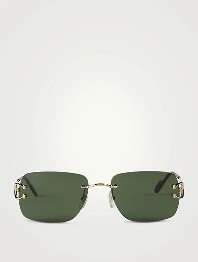 Signature C Rectangular Sunglasses
