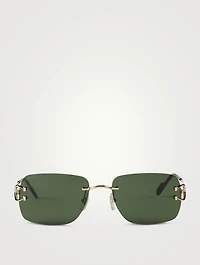 Signature C Rectangular Sunglasses