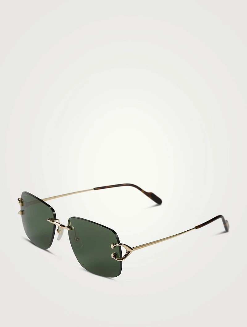 Signature C Rectangular Sunglasses