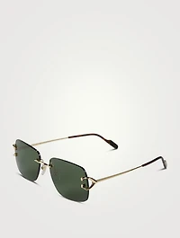 Signature C Rectangular Sunglasses