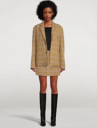 Mini Skirt Check Print