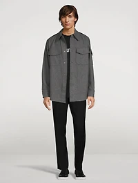 Stretch Wool Suit Pants
