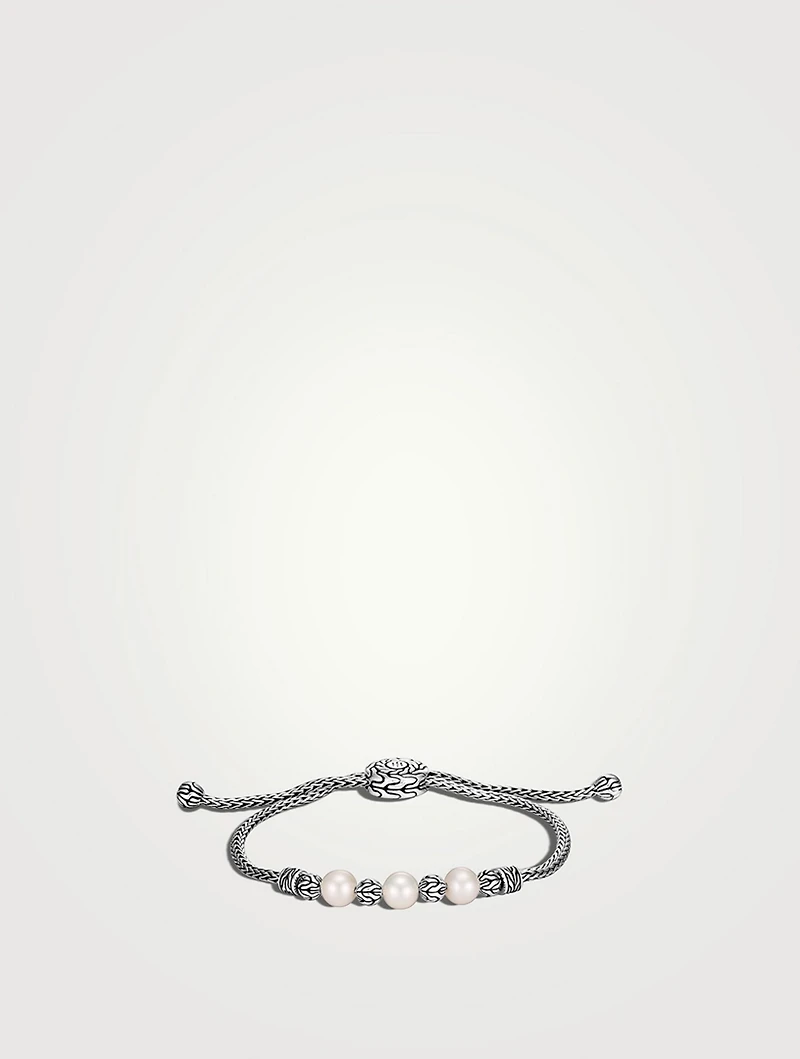 Freshwater Pearl Pull Through Station Bracelet