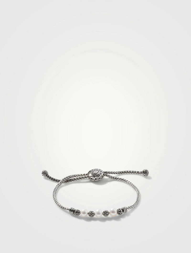 Freshwater Pearl Pull Through Station Bracelet