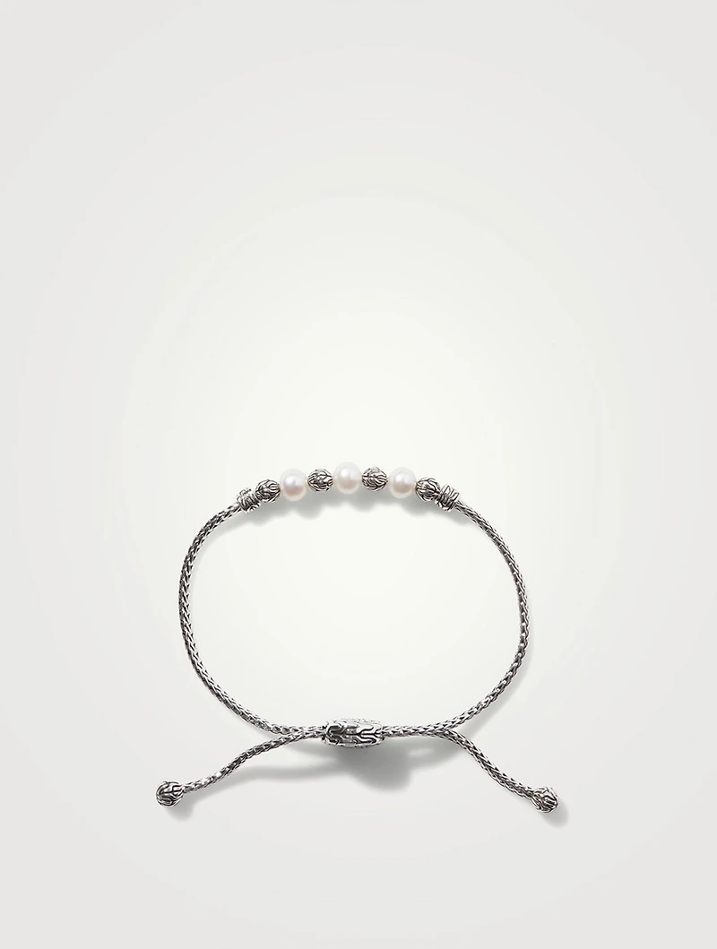 Freshwater Pearl Pull Through Station Bracelet