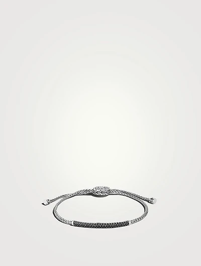 Classic Chain Pull Through Pavé Station Bracelet
