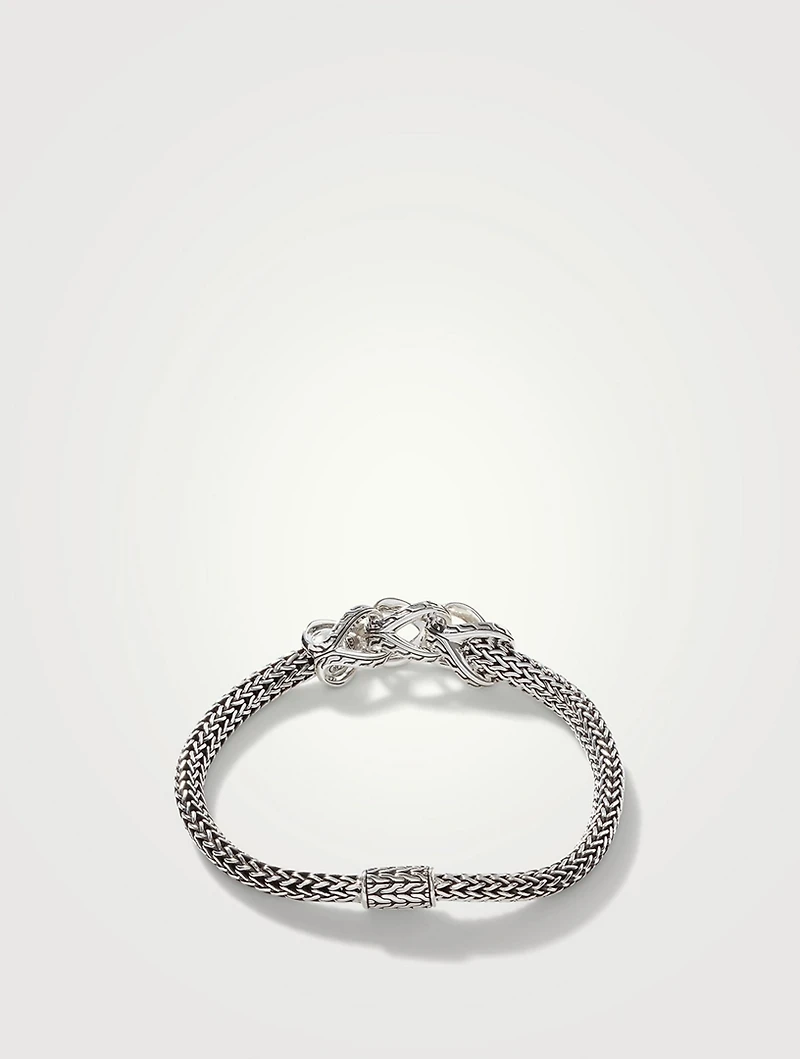Sterling Silver And Blue Sapphire Classic Chain Asli Bracelet