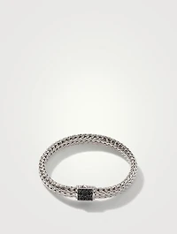 Classic Chain Bracelet with Pavé Black Sapphire