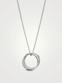 Bamboo Interlocking Pendant Necklace