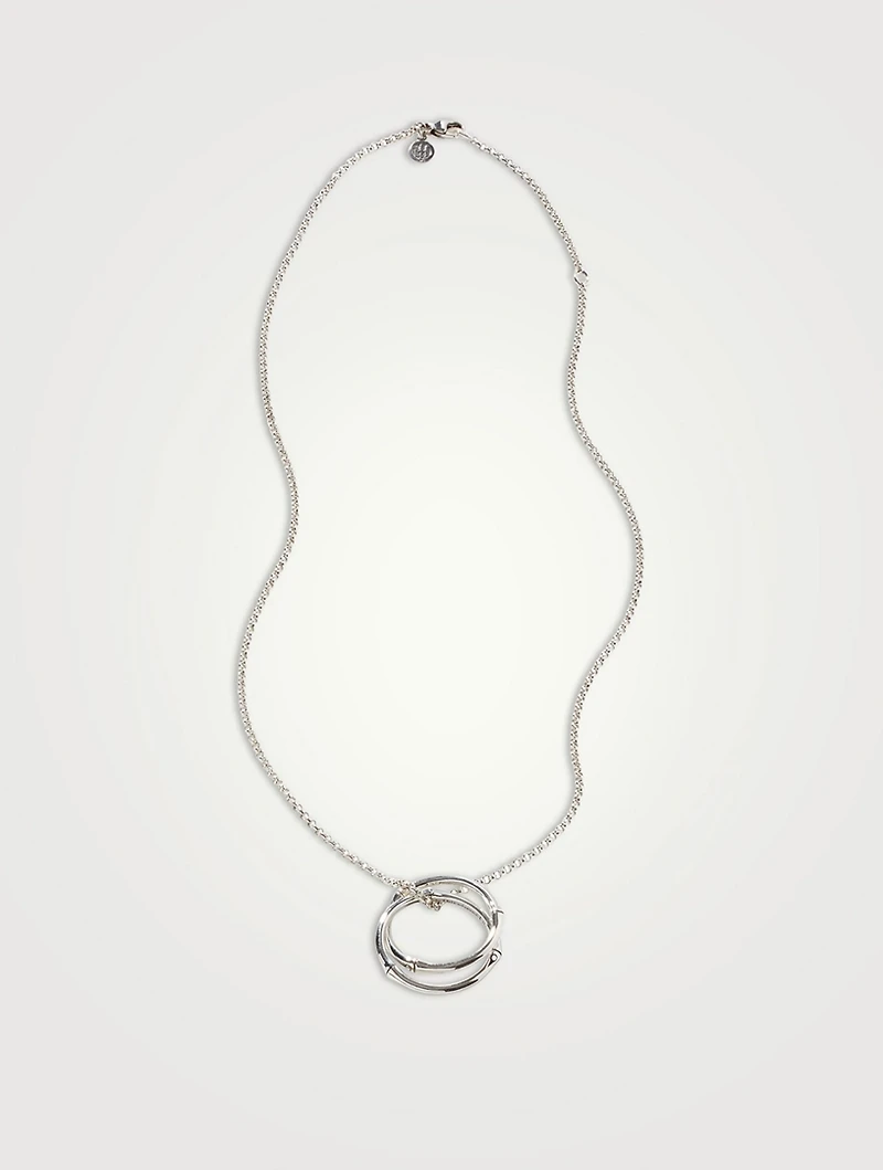 Bamboo Interlocking Pendant Necklace